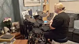 Another Brick in The Wall Cover for Drumeo September Collab on e-kit to drumless track 09/09/2025
