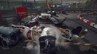 WRECKFEST | BUS BATTLE | 20 LAPS | TOTAL SELF-DESTRUCTION IN FIGURE 8 CIRCUIT | BANGER RACING