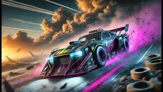 Neon Fury: Post-Apocalyptic Phonk Drift Through the Wasteland
