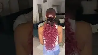 Swoop ponytail ; curly ; on natural hair 💕