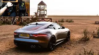 JAGUAR F TYPE R COUPE - Forza Horizon 5 |  Steering Wheel Gameplay