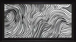 Organic Waves and Stripes Abstraction: 4K Frame TV Art Screensaver