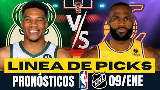 🔥🏀🏒 PRON&Oacute;STICOS NBA Y NHL PARA HOY 09 DE ENERO 🤑 PARLAY GRATIS🔥