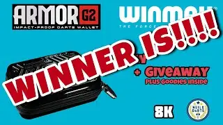 WINNER!!   Winmau ARMOR G2 DART WALLET plus GIVEAWAY
