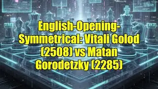 English-Opening-Symmetrical: Vitali Golod (2508) vs Matan Gorodetzky (2285)