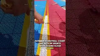 installation of basketball court, DIY your home court!#basketballcourt  #sportflooring
