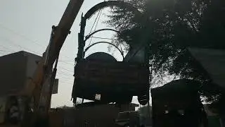 Truck Back Body lift up with crean chain pully ###