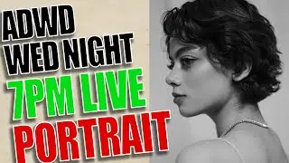 LIVE Portrait Drawing &ndash; Elegant Side Profile Study