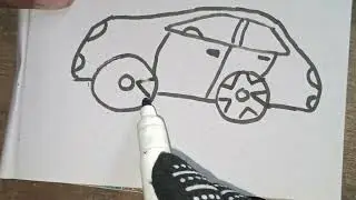 How to draw a car for kids #drawing #drawing4kids #artandcraft #art #foryou #easydrawing #gym 