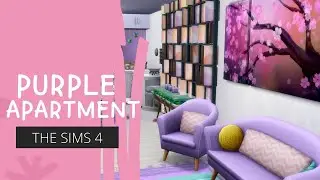Purple apartment in one color | Sims 4 | No CC | Download | stop motion build |