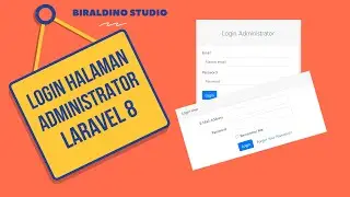Login halaman administrator laravel 8 | laravel part15