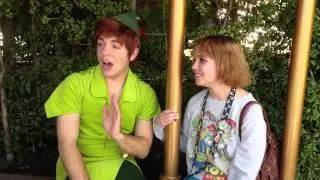 Meeting Peter Pan at Disneyland