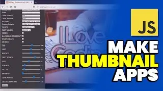HOW TO BUILT THUMBNAIL MAKER using VANILLA JAVASCRIPT | MAHIR NGODING