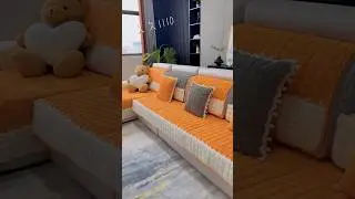 ✨ Sofa Cover Makeover | Stylish Striped Sofa Throws | Living Room Transformation Ideas