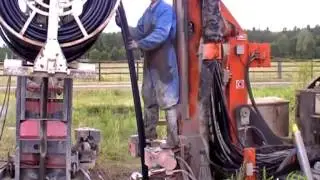 Forage géothermique avec foreuse double tête - Étao