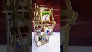 🎡Ferris wheel photo frame🥳#diy #icecreamstickcraftideas #ytshort