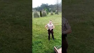 Gp workout officer cook from Lee County Alabama sheriff with ready to hit me with the taser