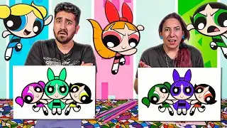 COLORINDO COM 3 CORES DESENHOS DAS MENINAS SUPER PODEROSAS | Gabriel e Shirley 2.0