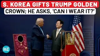 Trump Gets Golden Crown As Gift In South Korea, Asks, 'Can I Wear It?'| F-16 Jets Escort Air Force 1