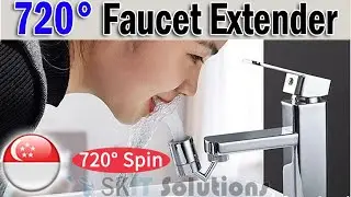 720&deg; Rotate Tap Toilet Faucet Aerator Extender 2 Flow Mode Move and Rotate the way you need