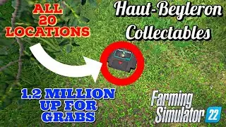 Location of ALL 20 GAME CARTRIDGES in Farming Simulator 22 Haut-Beyleron Collectibles