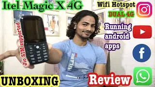 tel Magic X 4G Wifi Hotspot DUAL 4G Running android apps  jio SIM supported UNBOXINGReview video