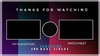 Top new End screen template free download / copyright free / Endscreen template / Now Days Tech