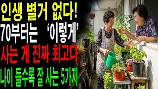 70세가 넘어서야 알게 된 진실｜인생 별거 없다는 걸 깨달은 사람들의 공통점|노년의 지혜| 노후 건강|자연 치유|건강과 장수|