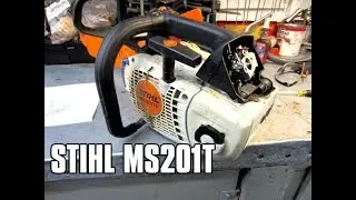 Конфигурация дроссельной заслонки и воздушной заслонки бензопилы STIHL MS201T/TC