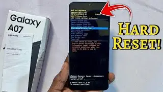 Samsung A07 (A075F) Wipe data/factory reset