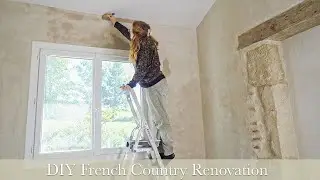 #28 French Country Home Renovation:  Painting with Lime & Building Wardrobe Doors!