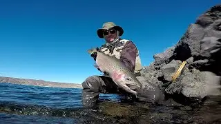 Pesca de truchas en Lago Piedra del Águila  - 