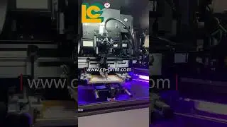CNC310 2colors automatic full servo motor screen printing+1 labeling machine for oval plastic bottle