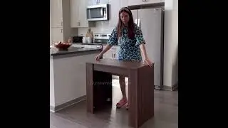 Joysource Space-Saving Extendable Dining Table