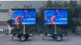 Solar-Powered LED Advertising Trailer