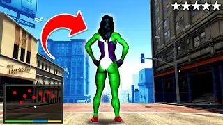 Playing As SHE-HULK In GTA 5 ... (We Swapped Bodies for 24 HOURS?!) - GTA 5 Mods Funny Gameplay