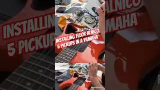 Installing Fleor Pickups in Yamaha. Soldering and assembly