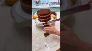 How I Trim my cake edges if they are dry and not make a mess.