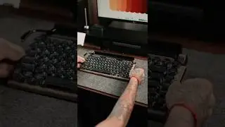 Retro Typewriter Keyboard &ndash; Vintage Style Meets Modern Tech #shorts #ytshorts #youtubeshorts