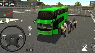 Euro Bus Driving Game Public Transportation 2024 - Indonesia Bus Simulator Android Gameplay #74