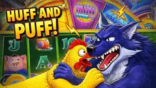 Huff and Puff - The Chicken vs. the Wolf Can We Get a Winner Winner Chicken Dinner? 