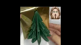 Christmas Wrapping - 3D tree on front of present - WOW family & Friends
