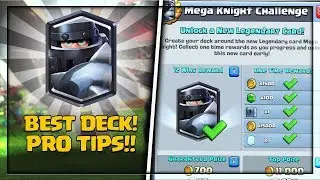 BEST DECK + PRO TIPS FOR MEGA KNIGHT CHALLENGE IN CLASH ROYALE || MEGA KNIGHT DECK IN CLASH ROYALE!!