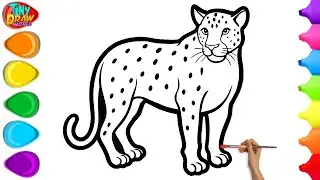🐆 How To Draw a Cute Leopard | Easy Step By Step Tutorial