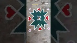 Kolam @ 3 / Kolam & Tips / Jan 3 #colourkolam #rangoli #margazhirangolikolam #easyrangoli #kolam