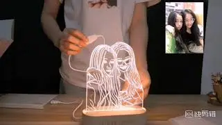 Photo Customized 3D Night Light USB DIY Night Lamp Custom