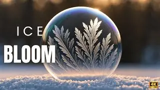 Crystal Bubble | Watch Ice Bloom in Seconds 🫧❄️ (4K)