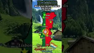 🇧🇷:Mapa de Portugal/🇪🇸:Mapa de Portugal #geographythroughmaps #portugal #mapping