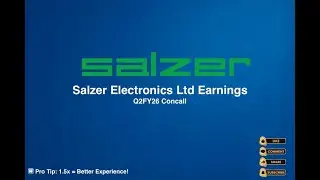Salzer Electronics Ltd Q2FY26 Earnings Concall
