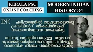 Importance of INC Tripura Session 1939 സുഭാഷ് ചന്ദ്രബോസും Forward Bloc INA Gandhiji vs SCB
